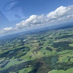 Flugwegposition um 10:48:12: Aufgenommen in der Nähe von Ravensburg, Deutschland in 1328 Meter
